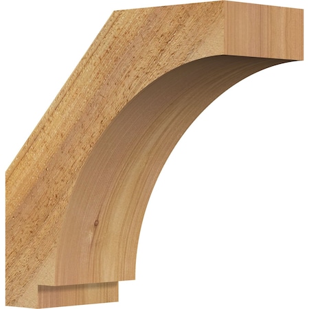 Ekena Millwork 4"W x 10"D x 10"H Imperial Rough Sawn Knee Brace, Western Red Cedar BRC04X10X10IMP00RWR